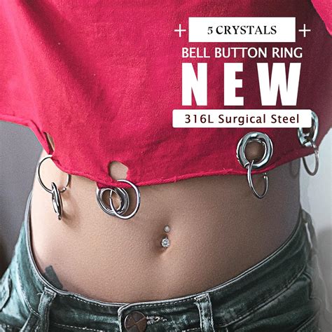 Amazon Jstyle Pcs Dangle Belly Button Rings Navel For Women