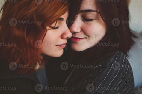 Ai Generated Lesbian Couple Two Affectionate Woman In Love Stock Photo At Vecteezy