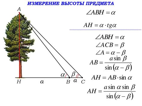 Измерение высоты предмета и измерение расстояния до недоступной точки ...