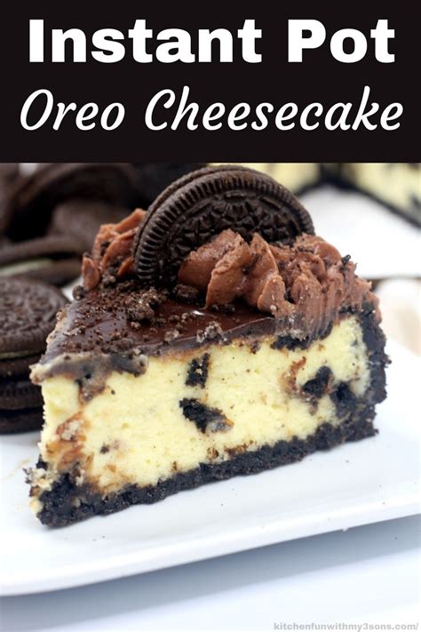 Instant Pot Oreo Cheesecake Oreo Cheesecake Cheesecake Recipes Oreo