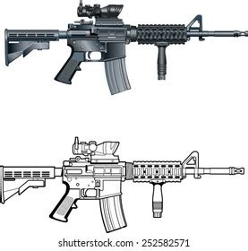 549 Ar15 Vector Images Stock Photos 3D Objects Vectors Shutterstock