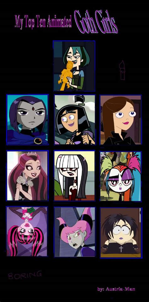 My Top Ten Favorite Goth Girls By Innocenceandinstinic On Deviantart