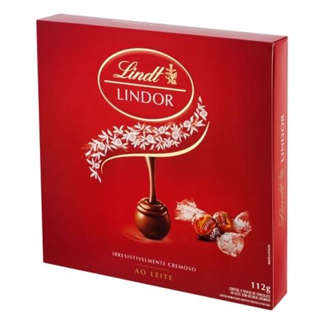 Chocolate Lindt Recheado Ao Leite Lindor Milk Gift Box G Shopee Brasil