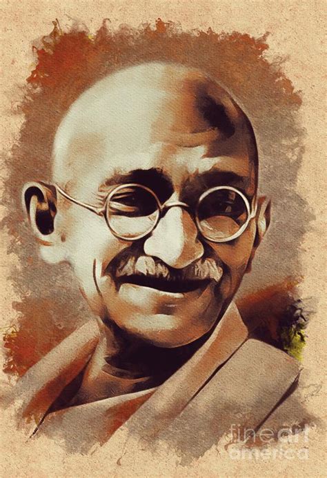 Mahatma Gandhi, Activist Painting by Esoterica Art Agency - Pixels