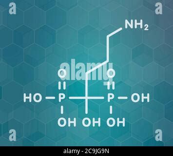 Mol Cula De Cido Alendr Nico Es Medicamento Bifosfonato Utilizado