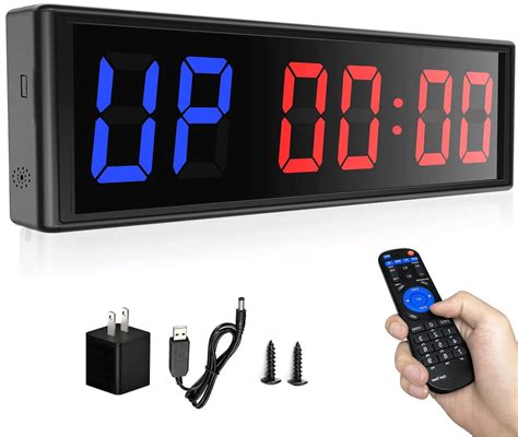 Buy Gym Timer Clock for Home Gym with Remote, 11" Large Gym Clock Timer Stopwatch Count Down/Up ...