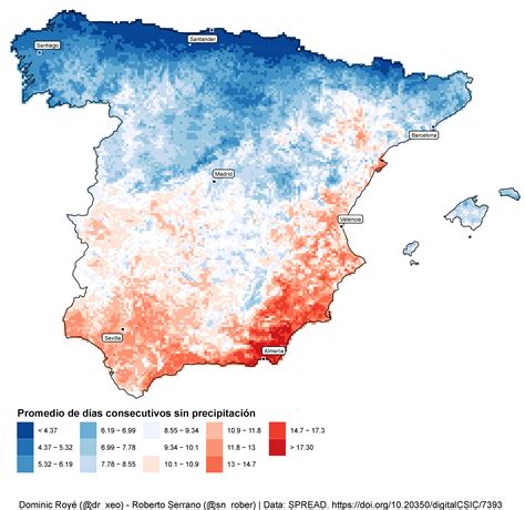 Las rachas secas en España - Geografía Infinita