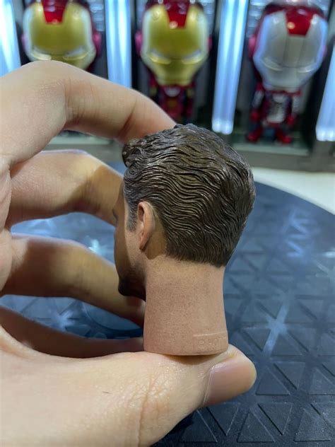MARVEL AVENGERS END GAME HOT TOYS SCALE MMS D TONY STARK IRON MAN MK HEAD SCULPT