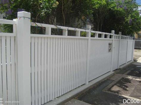 Picket Fences Brisbane White Pickets House Main Gates Design House