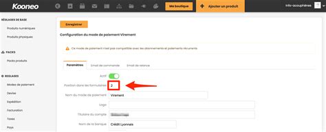 Configurer Le Mode De Paiement Virement Bancaire Support Kooneo