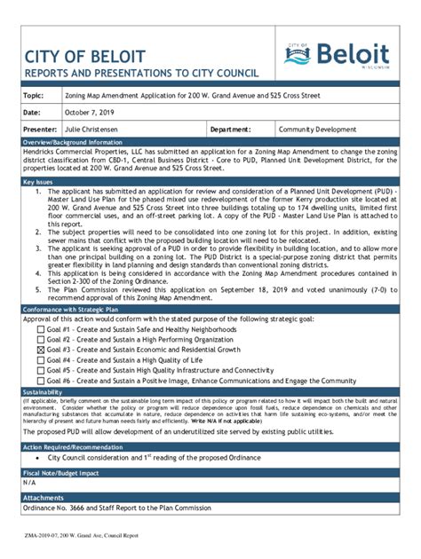 Fillable Online Zoning Map Amendment Application For 200 W Fax Email