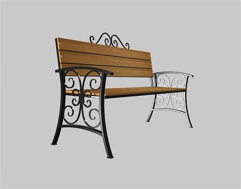 Скамейки для дачи из металла и дерева: эскизы, как сделать со спинкой и ...