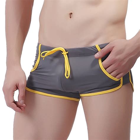 Hwmodou Swimsuit For Men Bikini Mens Breathable Swim Trunks Pants Swimwear Shorts Slim Wear