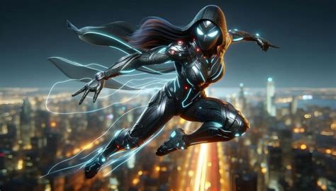 A Fierce Female Superhero In 3d Animation Style Premium Ai Generated