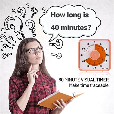 7.5 Inch Visual Timer, 60 Minute Oversize Countdown Visual Timer for