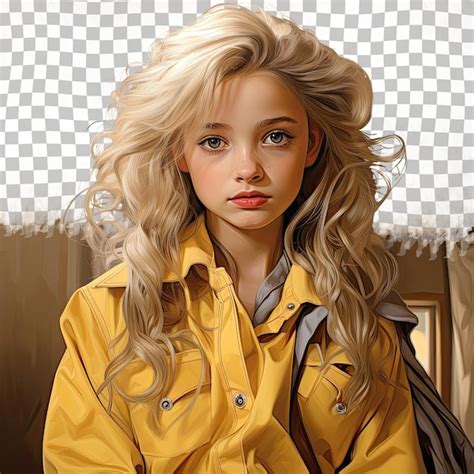 Fille Blonde Dessin Psd Mod Les Psd Gratuits De Haute Qualit T L Charger