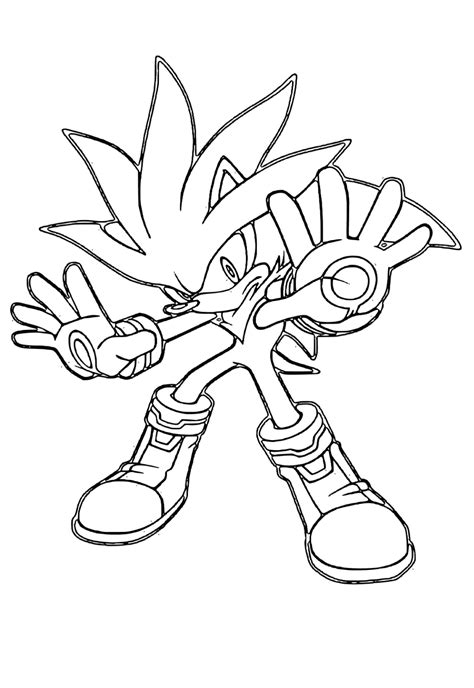 חינם להדפסה Shadow The Hedgehog הֲגָנָה דף צביעה גיליון ותמונה