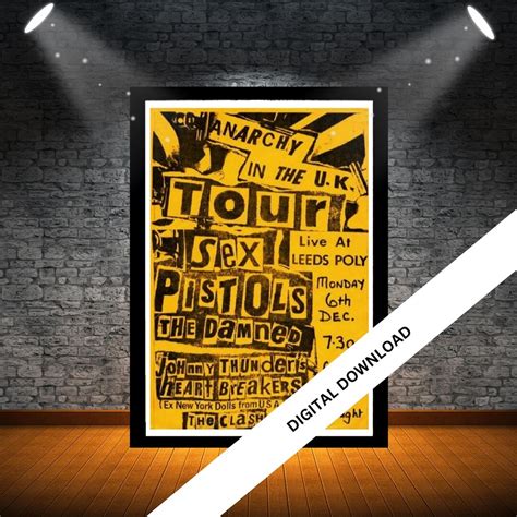 Retro Music Poster Sex Pistols Vintage Music Posters Music Wall Art From The S S S S