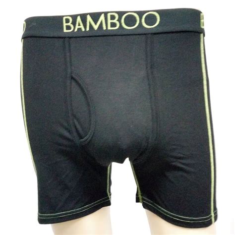 2017 Slim Fit Boxers Mens Underwear Black Bamboo Fiber Brief