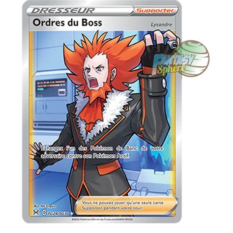 Pok Mon Ordres Du Boss Lysandre Full Art Ultra Rare Tg Tg