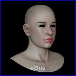 Silicone Rubber Female Mask Ultra Realistic With Facial Movements SF N14 Halloween Hot Costumes