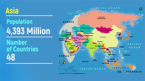 7 Continents Map With Oceans