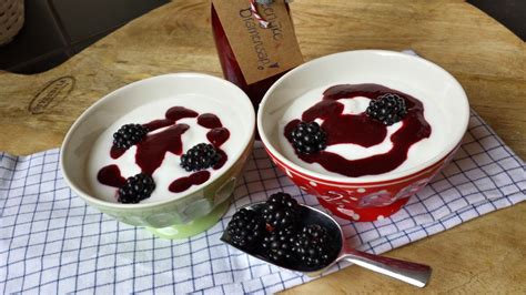 Wilma S Happy Food Yoghurt Met Zelfgemaakte Bramensap