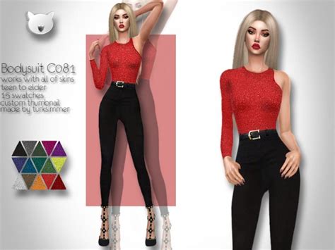 The Sims Resource Bodysuit C081 By Turksimmer • Sims 4 Downloads