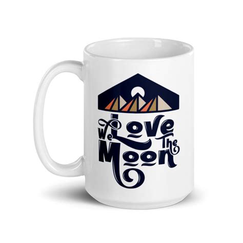 We Love The Moon Mug Moon And Back Mug I Love The Moon Moon Etsy