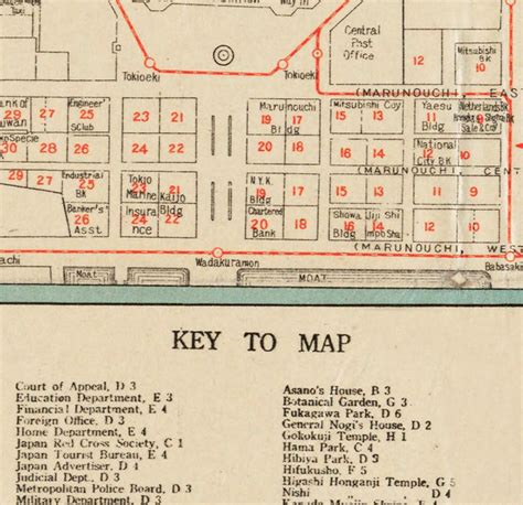 Old Map Of Tokyo Japan Vintage Map Vintage Maps And Prints