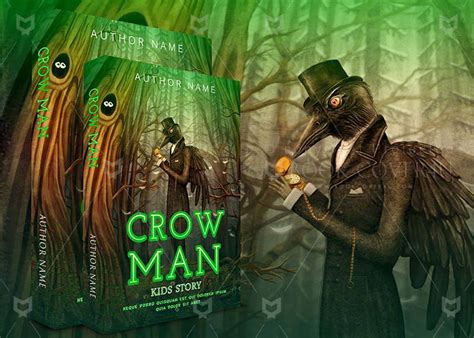 Fantasy Book Cover Design Crow Man