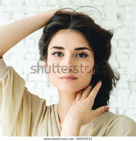 Beautiful Brunette Hazel Eyes Images Stock Photos D Objects Vectors Shutterstock