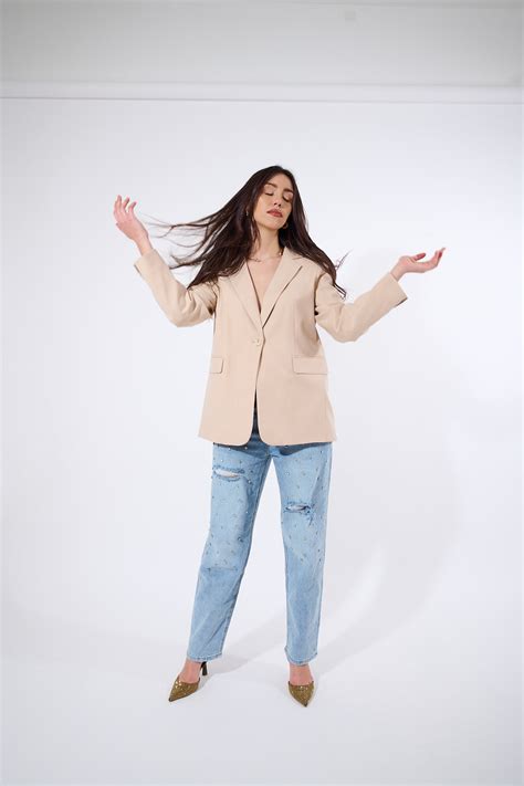 Blazer Dritto Col Nude Giusy Romano