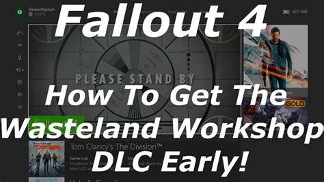 Fallout 4 How To Get The Wasteland Workshop DLC Early On Xbox One