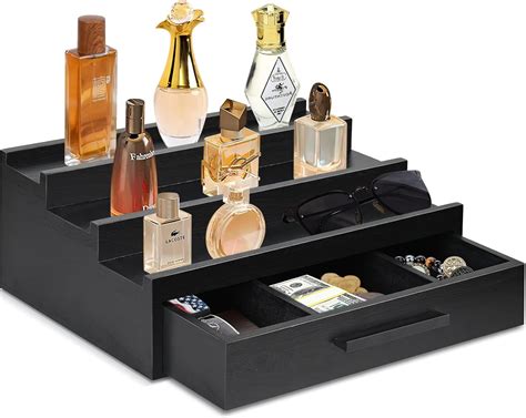 Amazon Tier Cologne Organizer For Men Wood Perfume Organizer