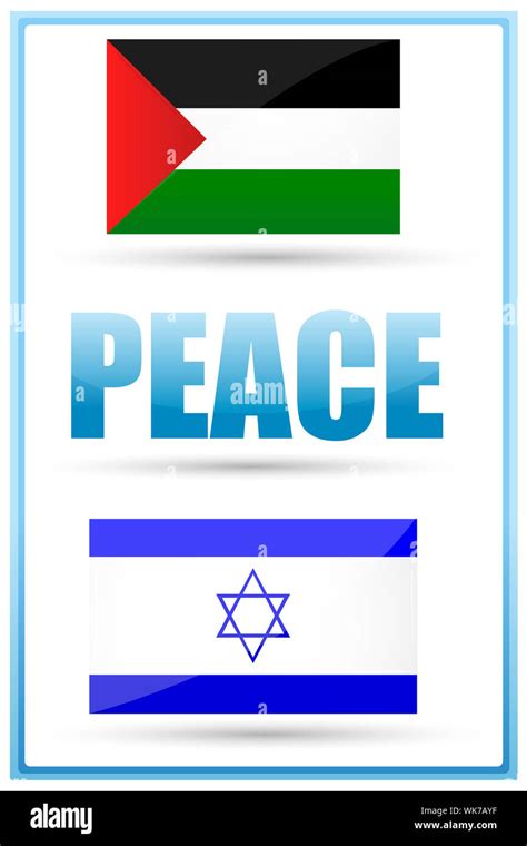 Illustration Of Peace Between Countries On White Background Stock Photo