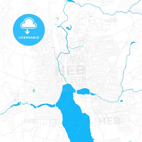 lysva russia  vector map  water  focus hebstreits