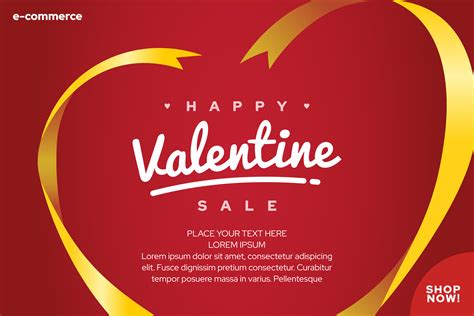 Valentine Day Sales Promotion Banner Design Suitable For Social Media