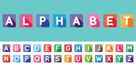 Colourful Square Alphabet - PAPERZIP