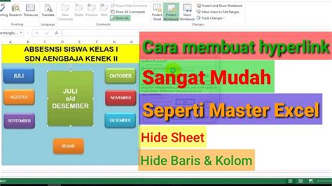 Cara Membuat Hyperlink Di Excel Seperti Aplikasi Raport Youtube