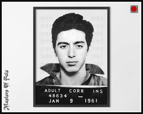 Al Pacino Mugshot Celebrity Photo REMASTERED 61 MUG - Etsy Canada