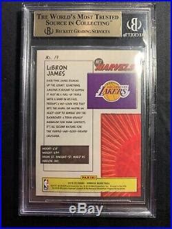 Marvel Trading Cards Donruss Lebron James Net Marvels Bgs