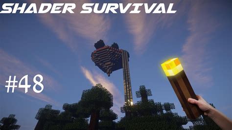 Minecraft ITA Shader Survival 48 Costruire Un Isola Volante Floating