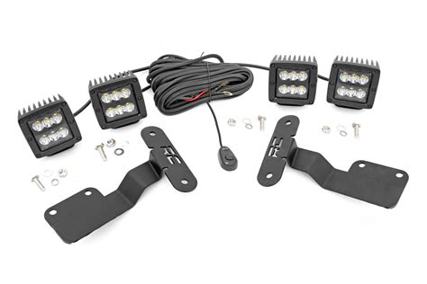 Krietz Customs Led Light Ditch Mount Dual 2″ Black Pairs Spot Subaru Forester 14 18