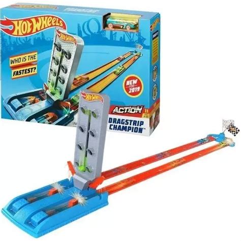 Pista De Corrida Hot Wheels Campeonato Drag Carrinho Gbf81 Frete grátis