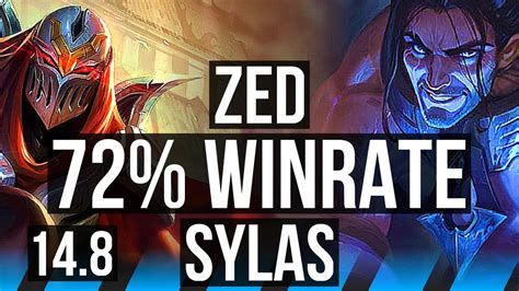 Zed Vs Sylas Mid Winrate Solo Kills K Dmg