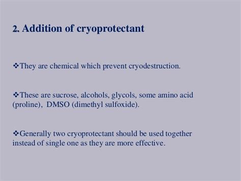 Cryopreservation