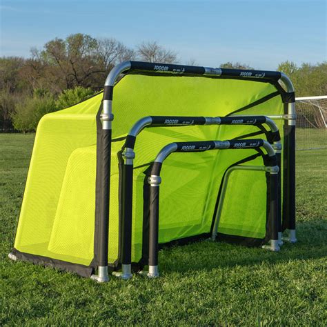 5x3 Aluminum Quick Fold™ Portable Soccer Goal White Soccer Innovations