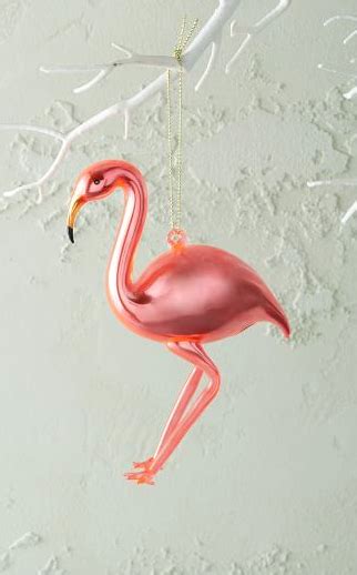 Pink Flamingo Tree Ornament