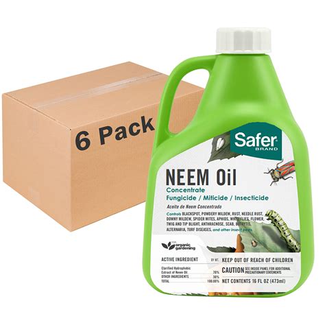 Buy SaferBrand 5182 6 Neem Oil Concentrate Insecticide Miticide